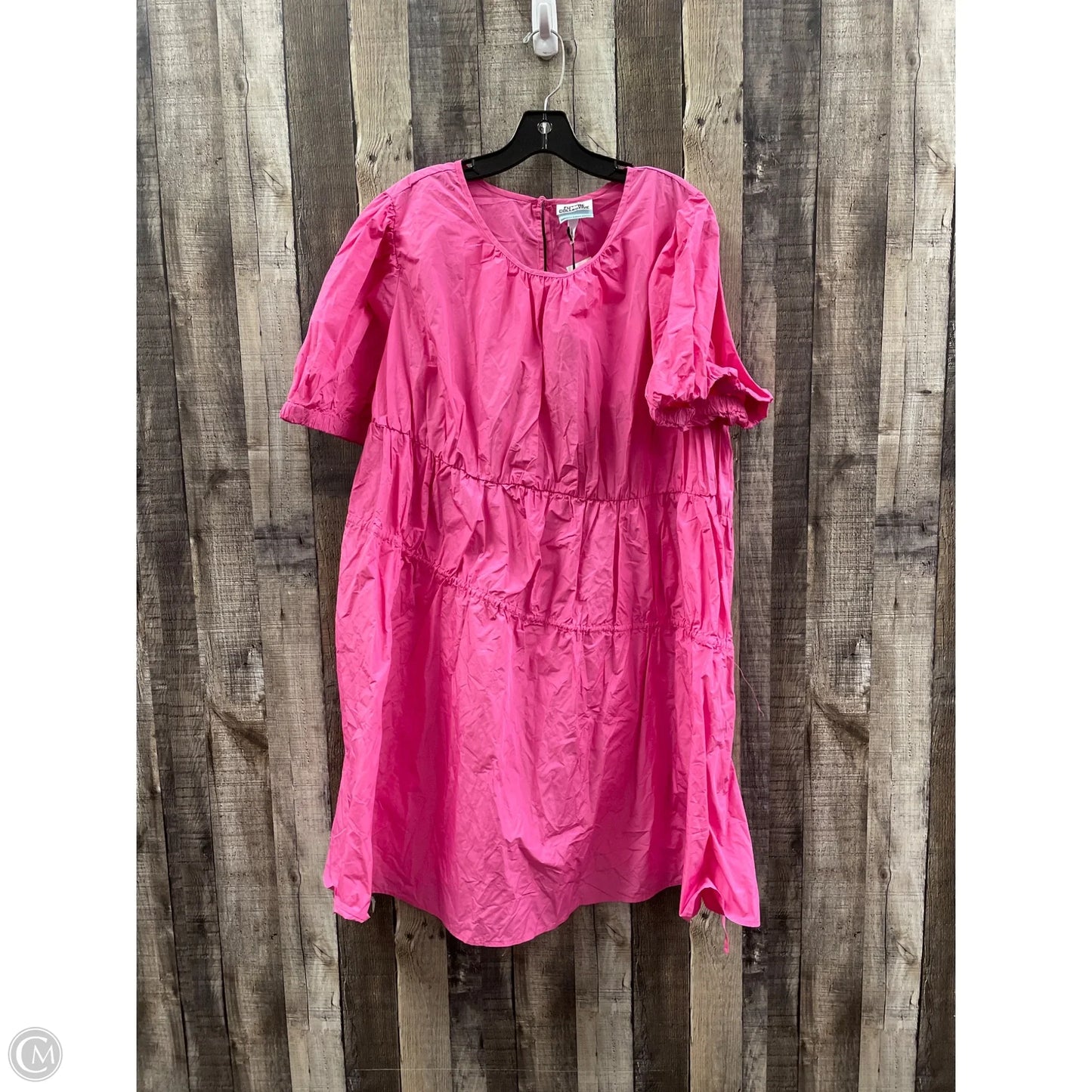 Dress Casual Short By Future Collective In Pink, Size: 2x