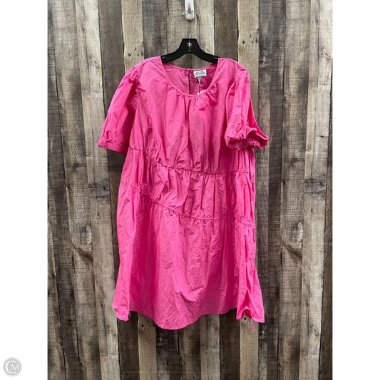 Dress Casual Short By Future Collective In Pink, Size: 2x