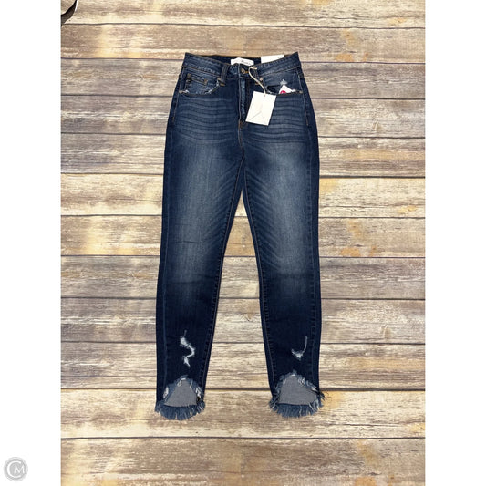 Jeans Skinny By Kancan In Blue Denim, Size: 4