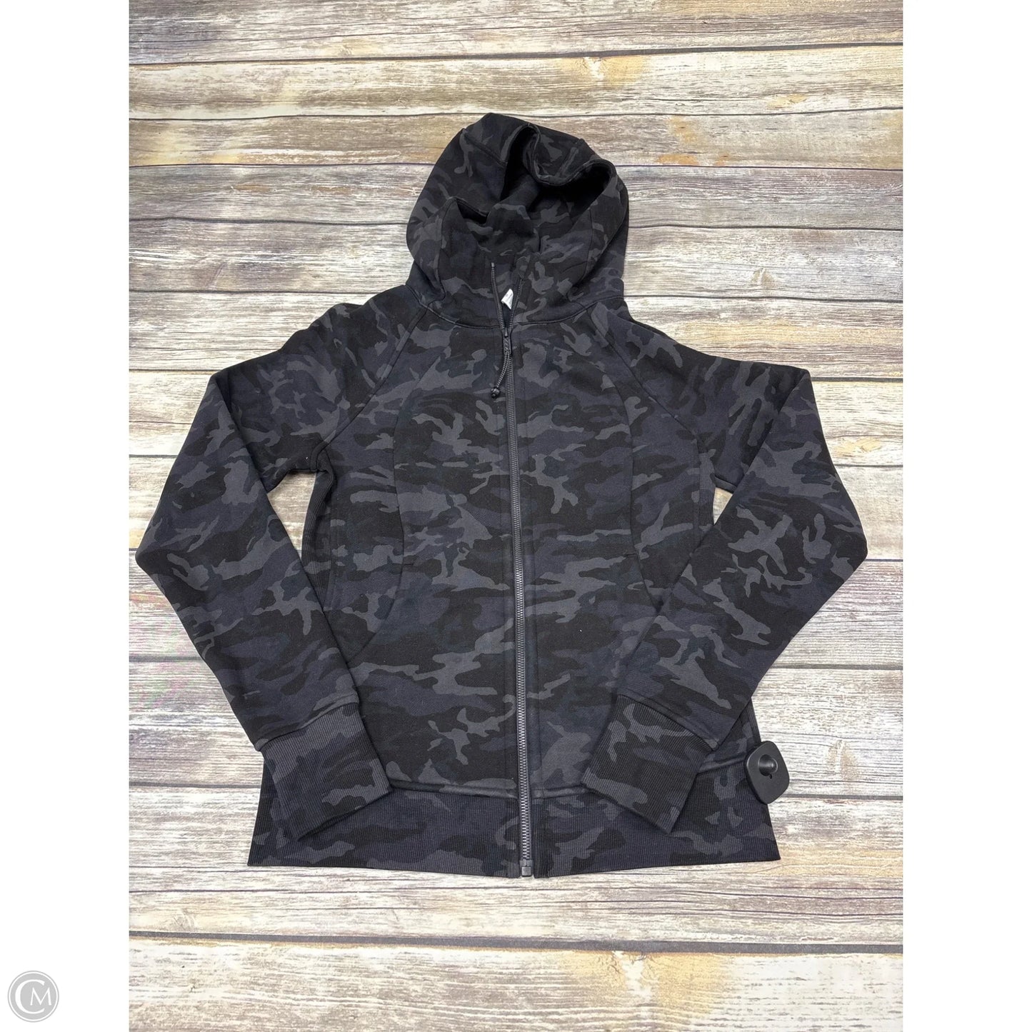 Athletic Sweatshirt Hoodie By Lululemon In Camouflage Print, Size: 6