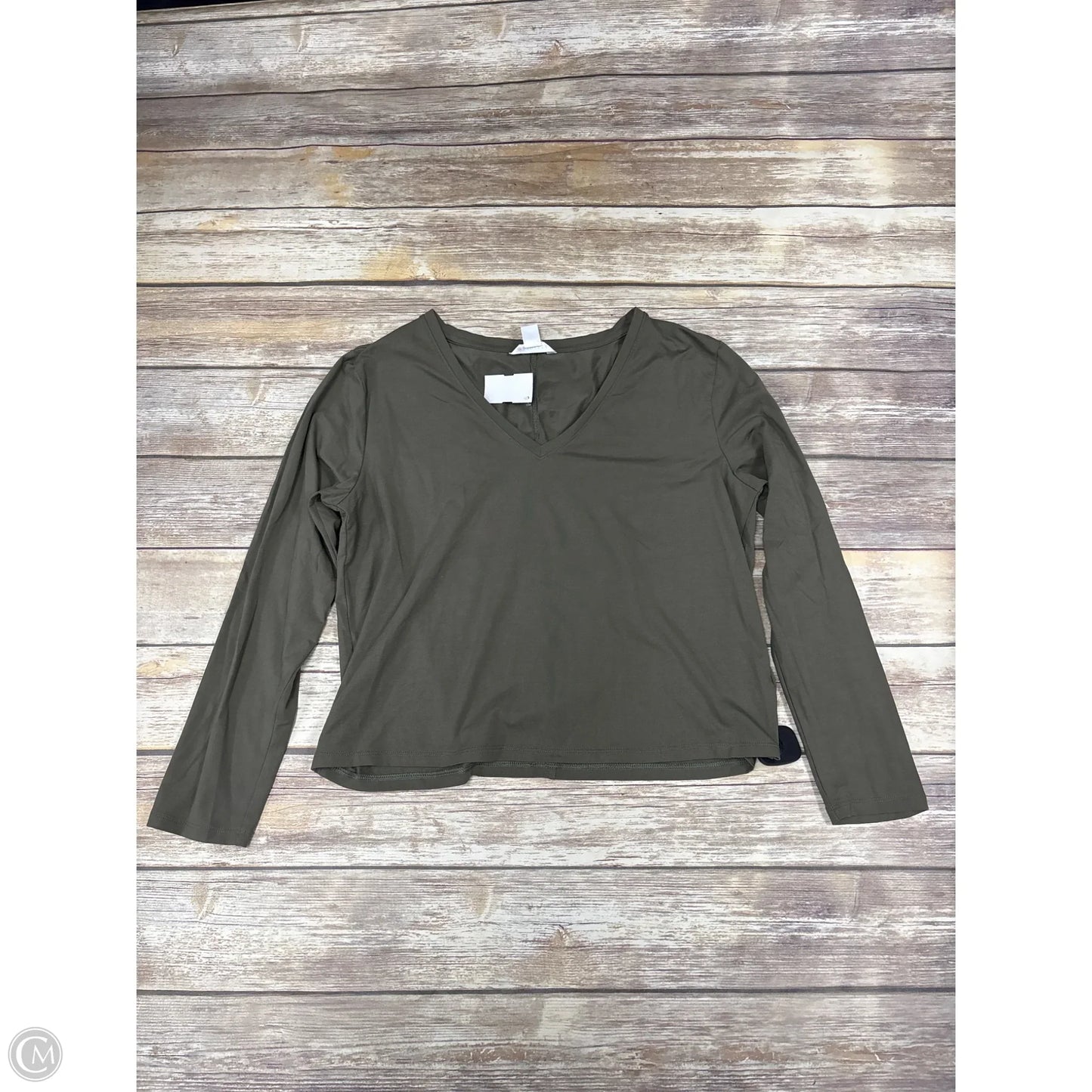 Top Long Sleeve By Athleta In Green, Size: L