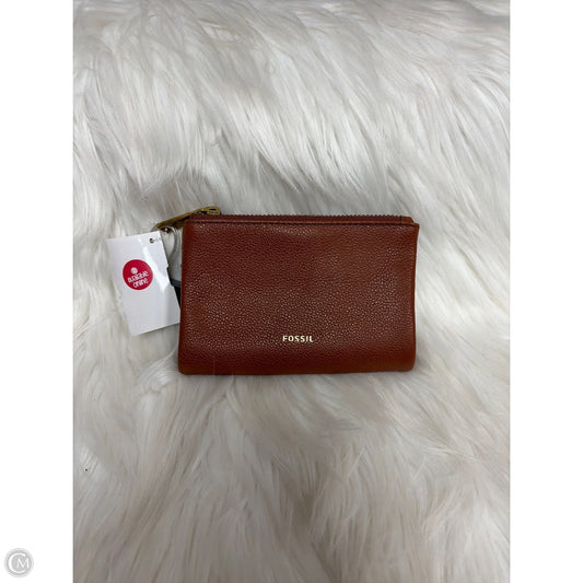 Wallet Leather By Fossil, Size: Small
