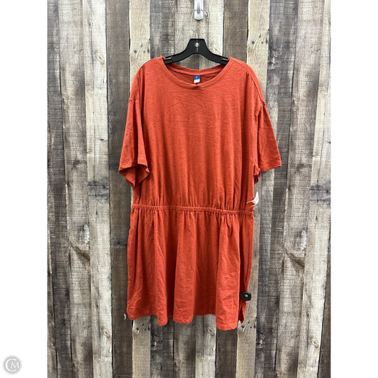 Dress Casual Midi By Old Navy In Brown, Size: 2x