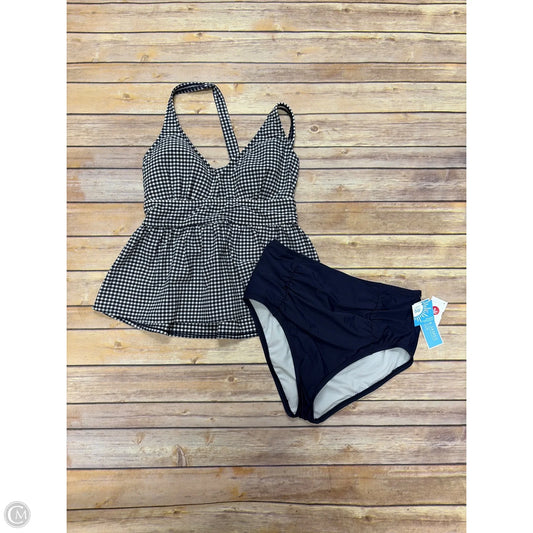 Swimsuit 2pc By Draper James Rsvp In Checkered Pattern, Size: L