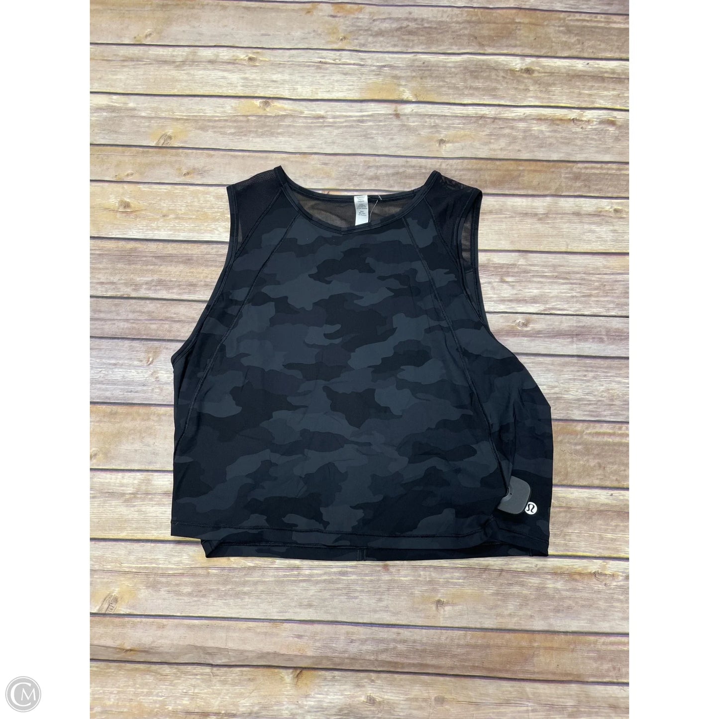 Athletic Tank Top By Lululemon In Camouflage Print, Size: 10