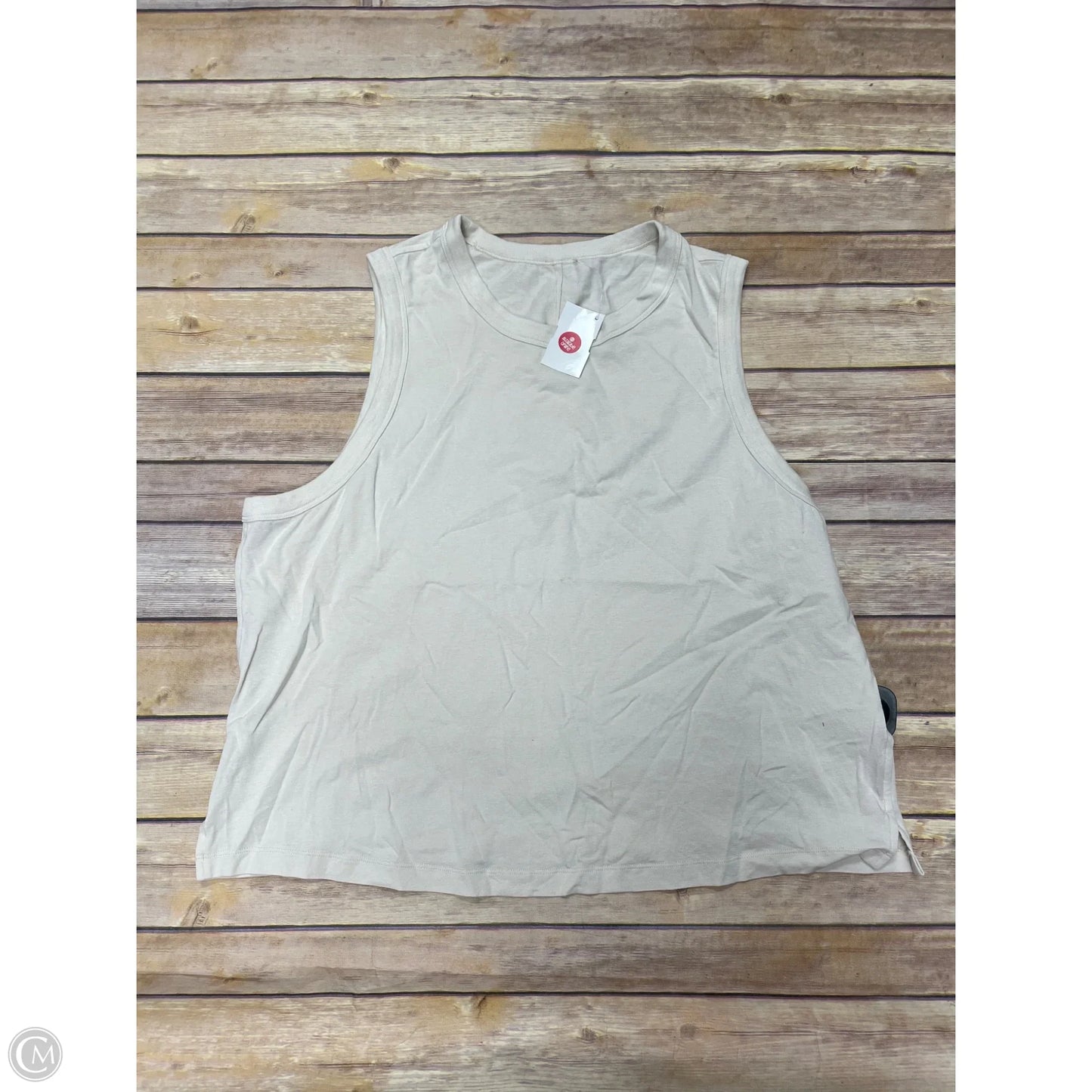 Athletic Tank Top By Lululemon In Beige, Size: 10