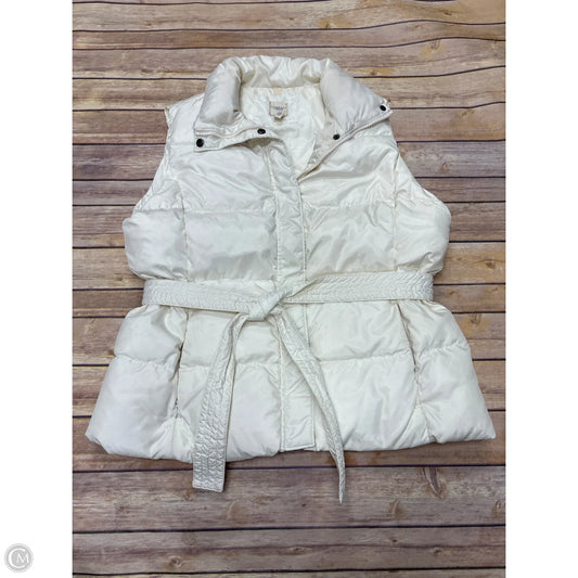 Vest Puffer & Quilted By Lands End In Cream, Size: L