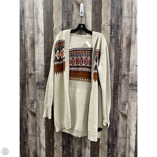 Sweater Cardigan By Hem & Thread In Multi-colored, Size: L