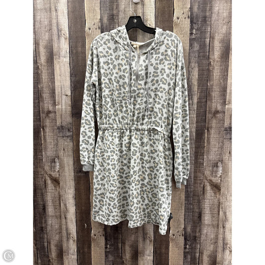 Dress Casual Midi By Hem & Thread In Animal Print, Size: L