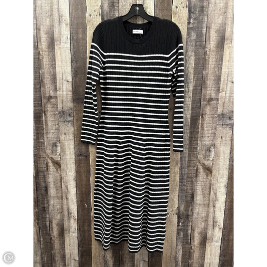 Dress Sweater By Nine West In Black & White, Size: L