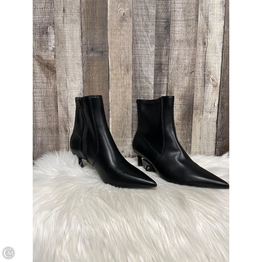 Boots Ankle Heels By Apt 9 In Black, Size: 8