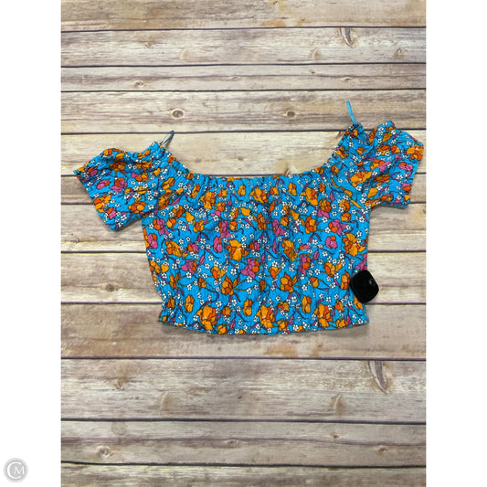 Top Short Sleeve By Topshop In Multi-colored, Size: S