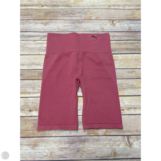 Athletic Shorts By Puma In Pink, Size: L