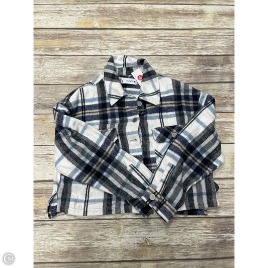 Jacket Shirt By Zara In Plaid Pattern, Size: S