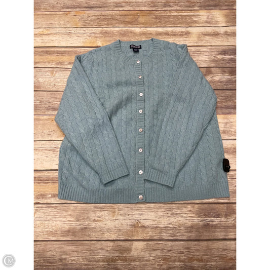 Cardigan By Lands End In Blue, Size: 1x