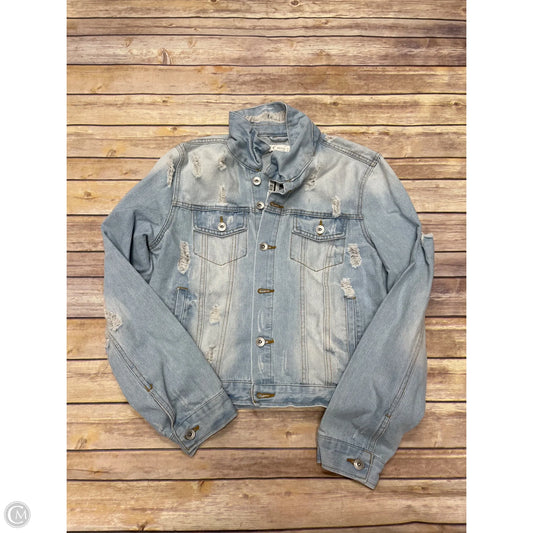 Jacket Denim By Ci Sono In Blue Denim, Size: Xl