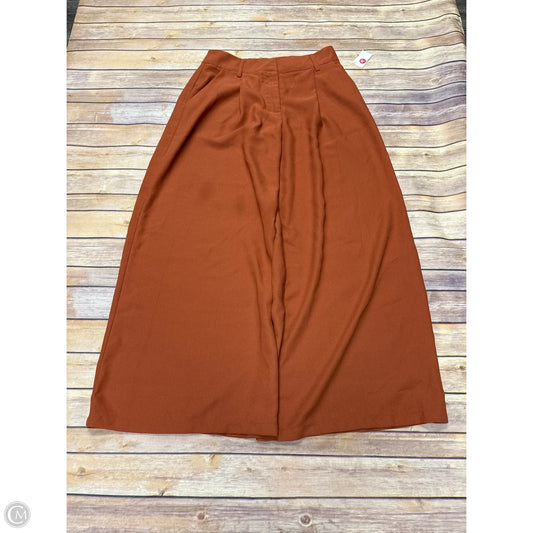 Pants Wide Leg By Forever 21 In Orange, Size: L