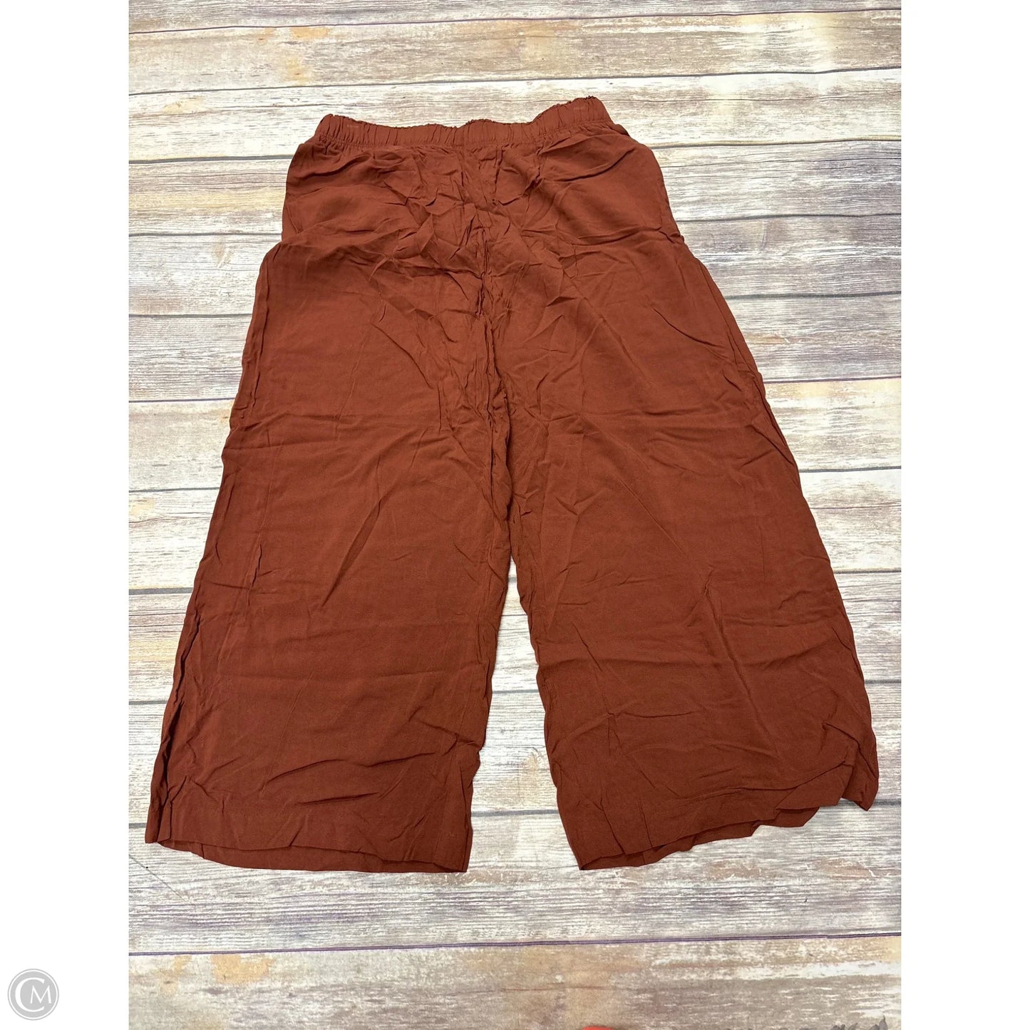 Pants Wide Leg By H&m In Brown, Size: M