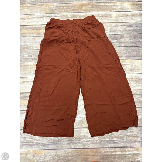 Pants Wide Leg By H&m In Brown, Size: M