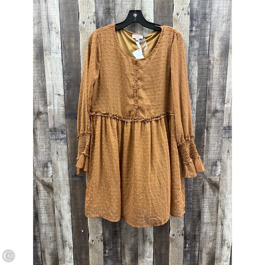 Dress Casual Short By Andree By Unit In Brown, Size: M