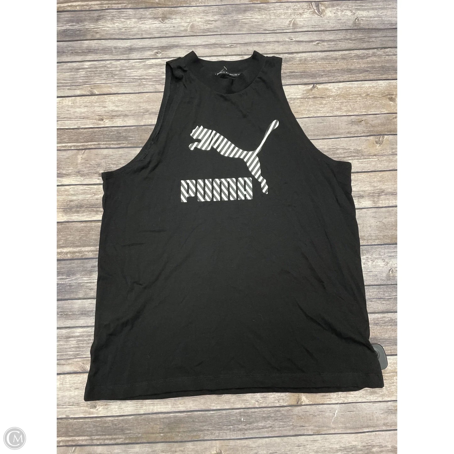 Athletic Tank Top By Puma In Black, Size: M