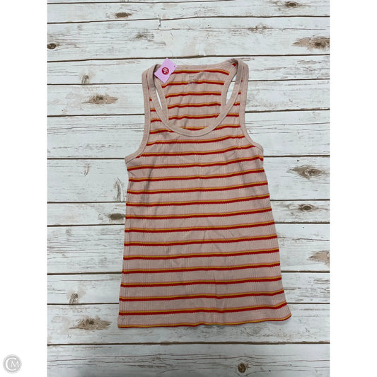 Top Sleeveless By Aerie In Striped Pattern, Size: L