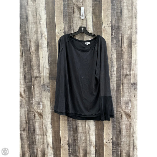 Top Long Sleeve By White Birch In Black, Size: 1x