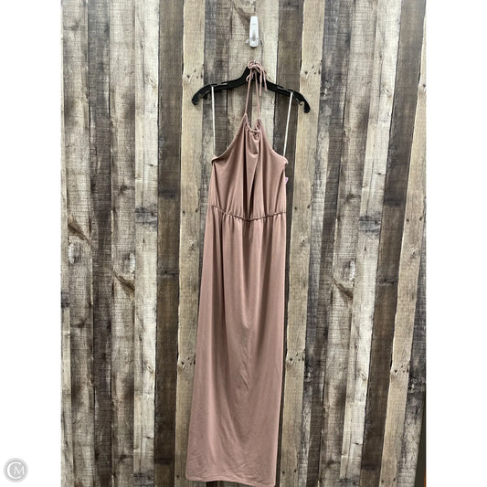Dress Casual Maxi By Forever 21 In Taupe, Size: Xl