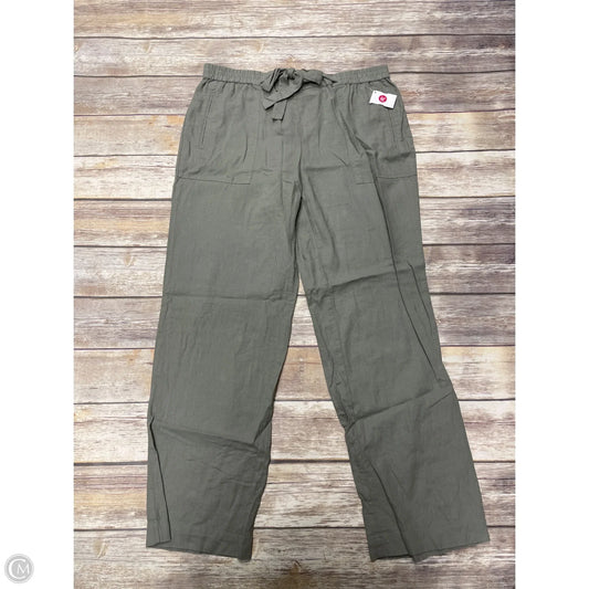 Pants Linen By Rafaella In Green, Size: L