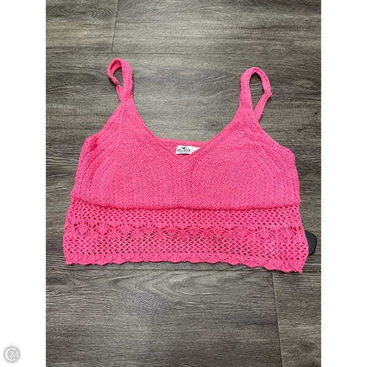 Top Sleeveless By Hollister In Pink, Size: L