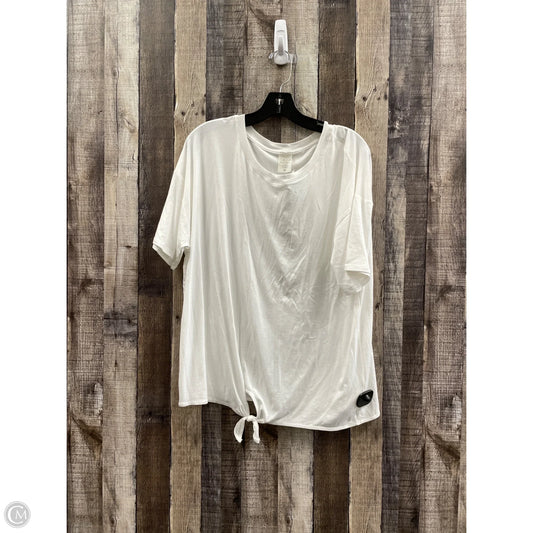 Top Short Sleeve By Calia In White, Size: Xl