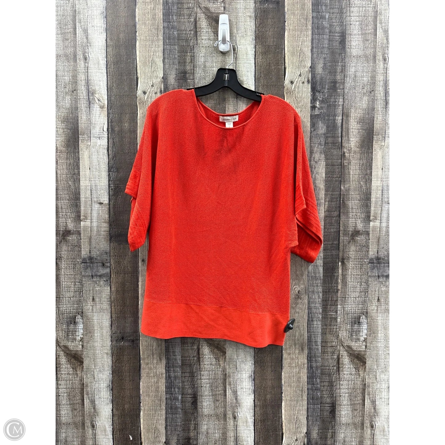 Top Short Sleeve By Coldwater Creek In Orange, Size: L