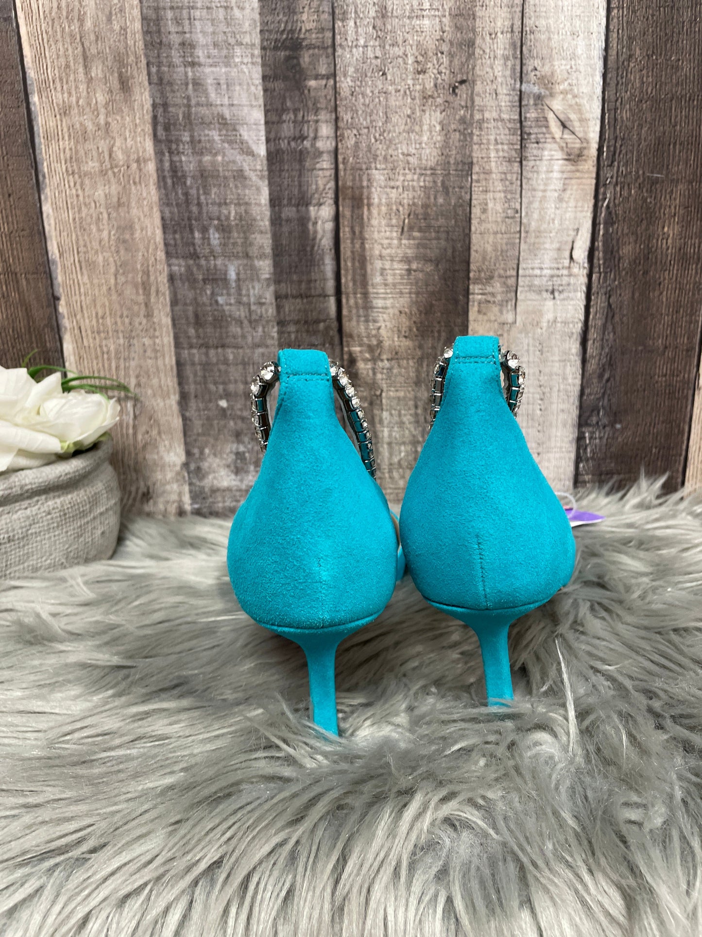 Teal Sandals Heels Stiletto Vince Camuto, Size 11