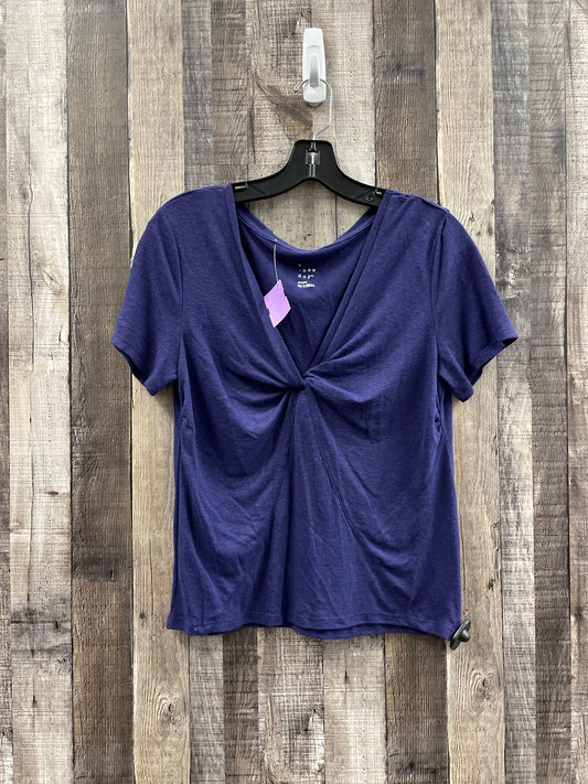 Purple Top Short Sleeve A New Day, Size M