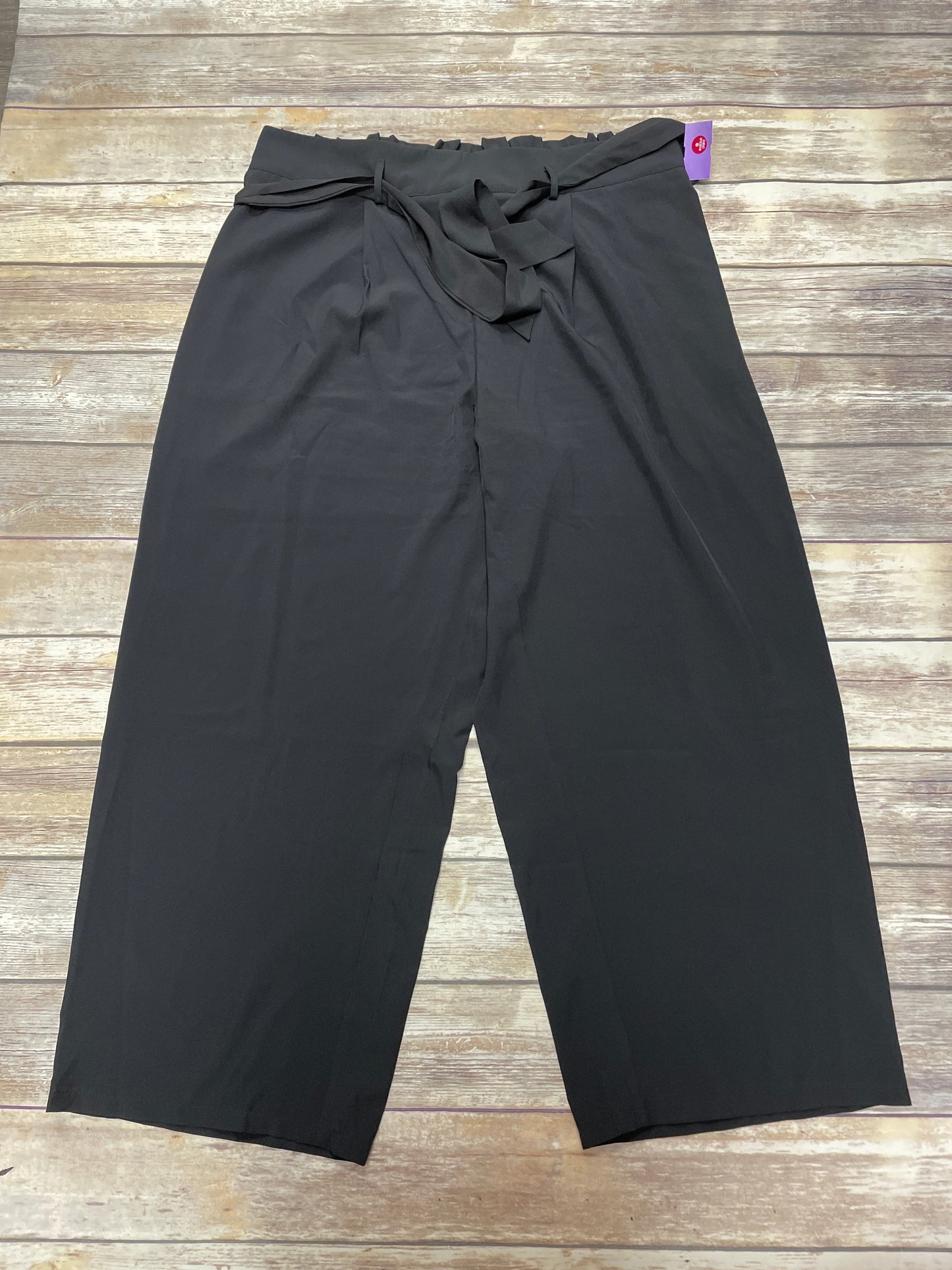 Pants Wide Leg By Shein In Black, Size: 3x