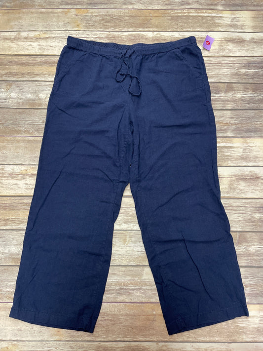 Pants Wide Leg By Cme In Navy, Size: 2x