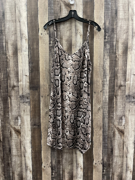 Snakeskin Print Dress Casual Short Cmf, Size Xxl