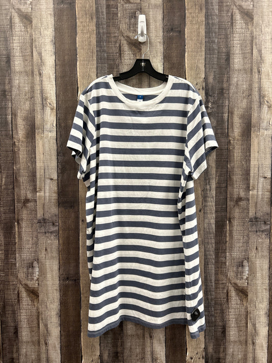 Striped Pattern Dress Casual Short Old Navy, Size 2x