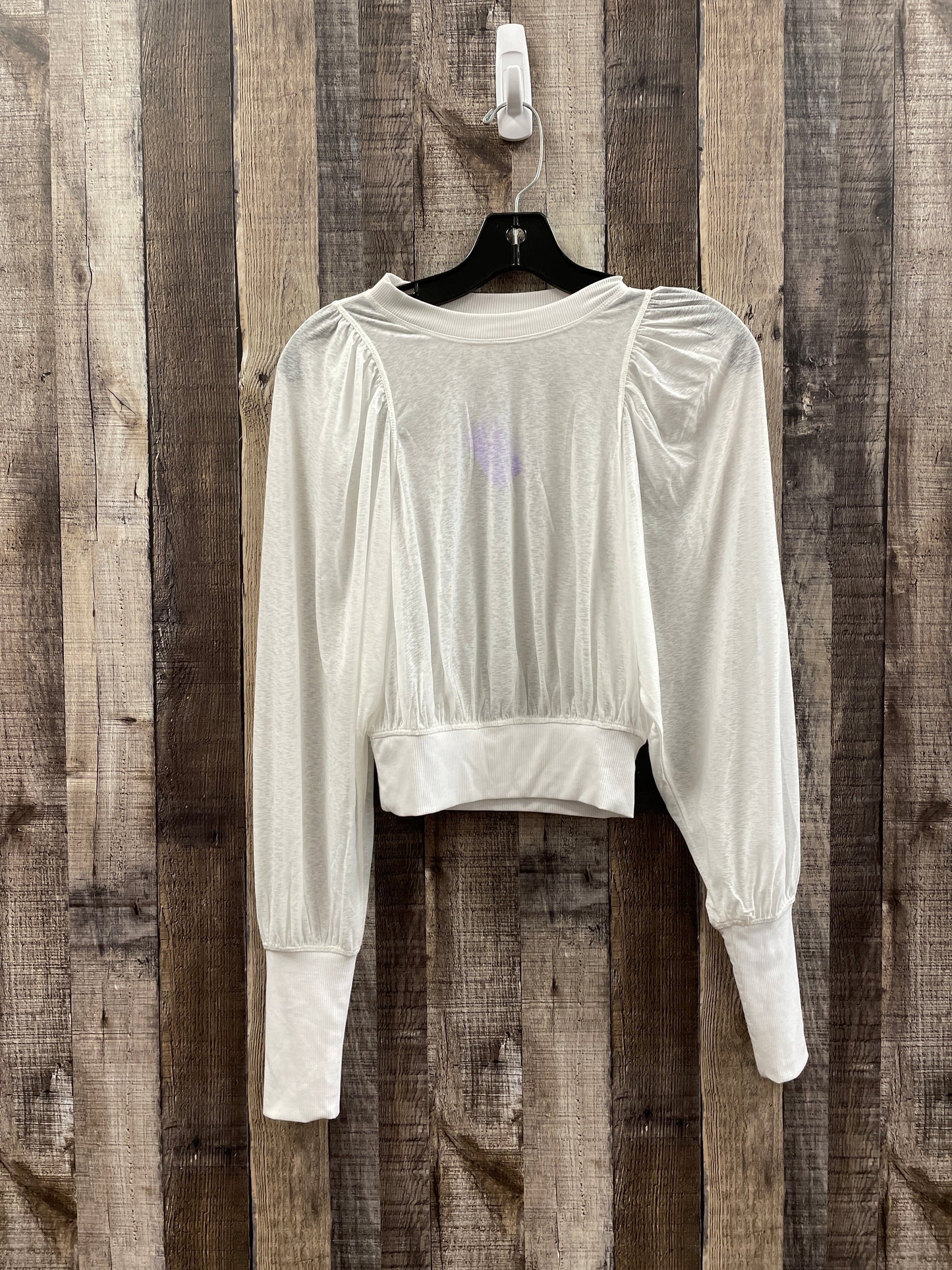 Cream Top Long Sleeve Free People, Size Xs