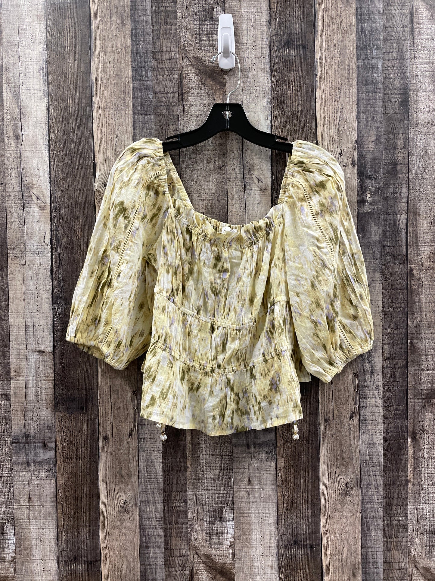 Yellow Top Long Sleeve Sam Edelman, Size M