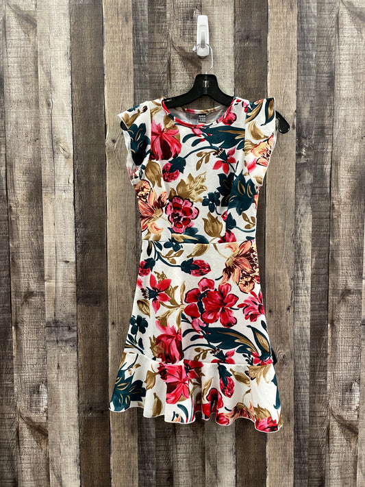 Floral Print Dress Casual Short Shein, Size Xs