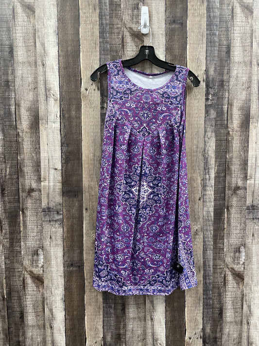 Purple Dress Casual Short Cmf, Size S