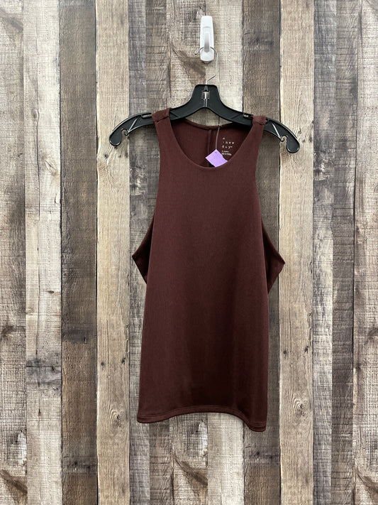 Brown Top Sleeveless A New Day, Size Xl