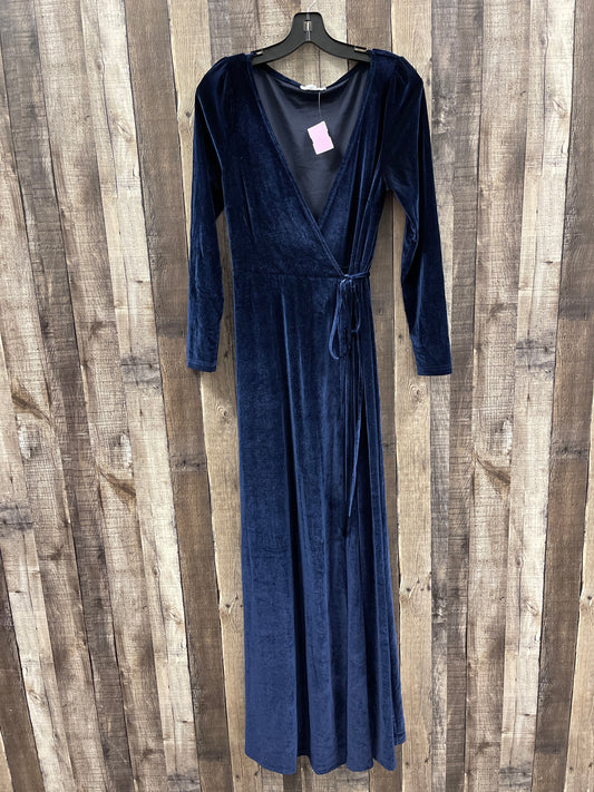 Navy Dress Casual Maxi Cme, Size M