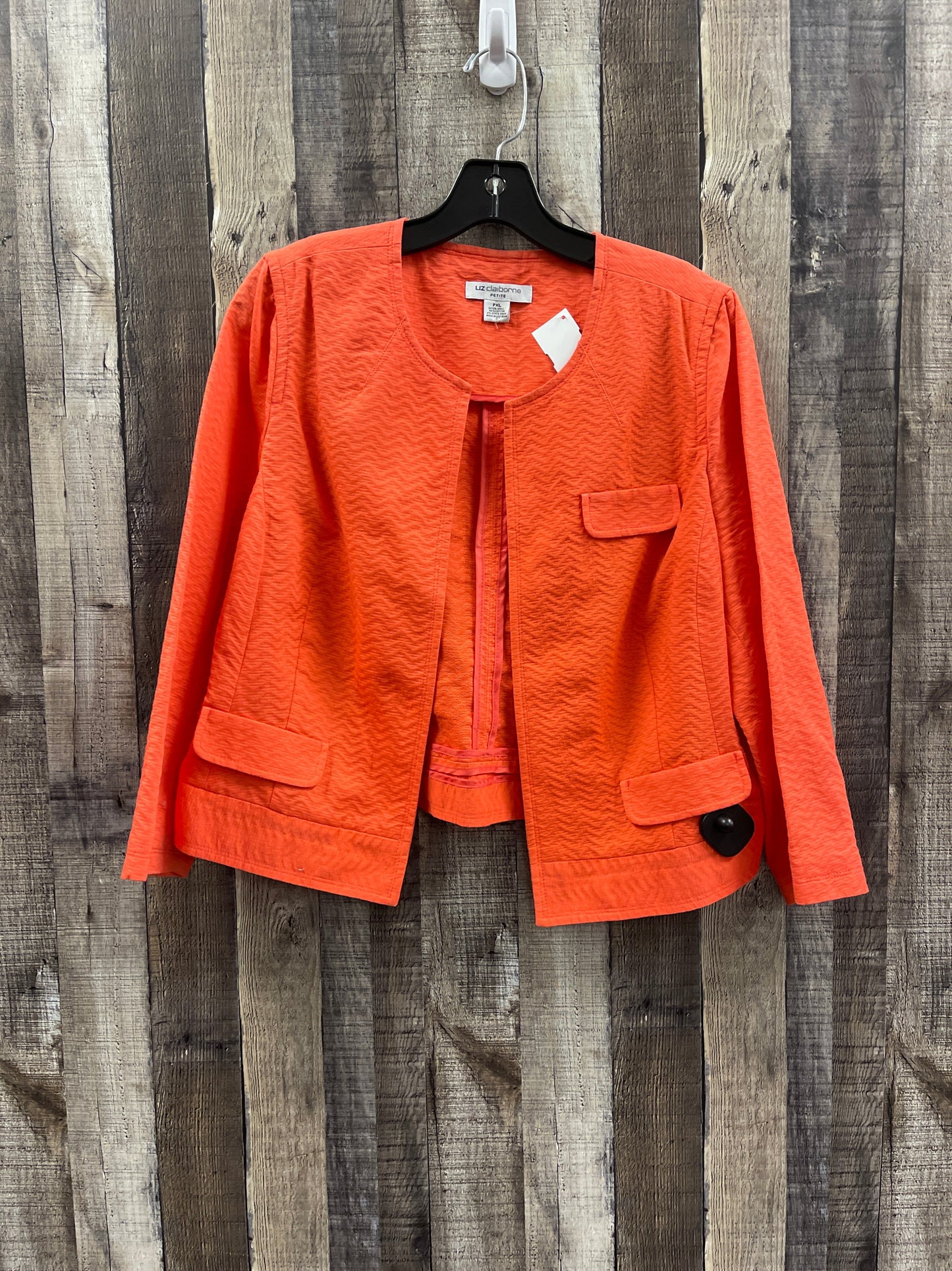 Blazer By Liz Claiborne In Orange, Size: Xlp