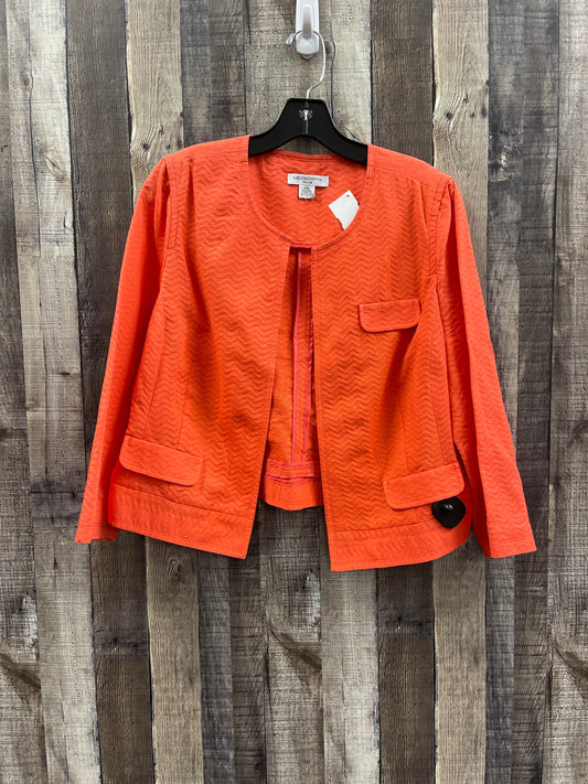 Blazer By Liz Claiborne In Orange, Size: Xlp