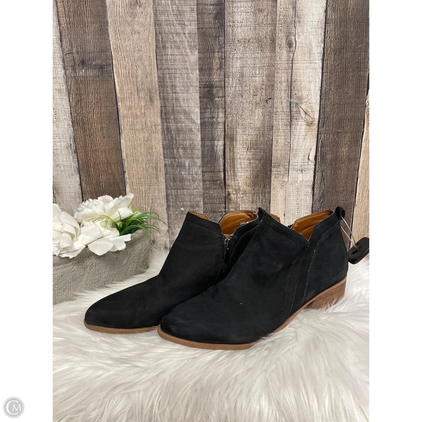 Boots Ankle Heels By Franco Sarto In Black, Size: 8.5