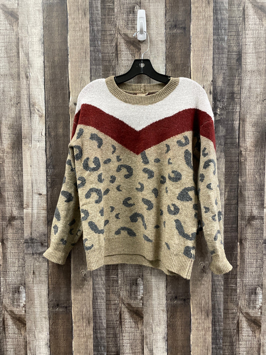 Animal Print Sweater Hem & Thread, Size S