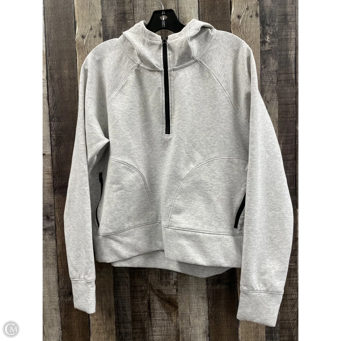 Athletic Jacket By Dsg Outerwear In Grey, Size: L