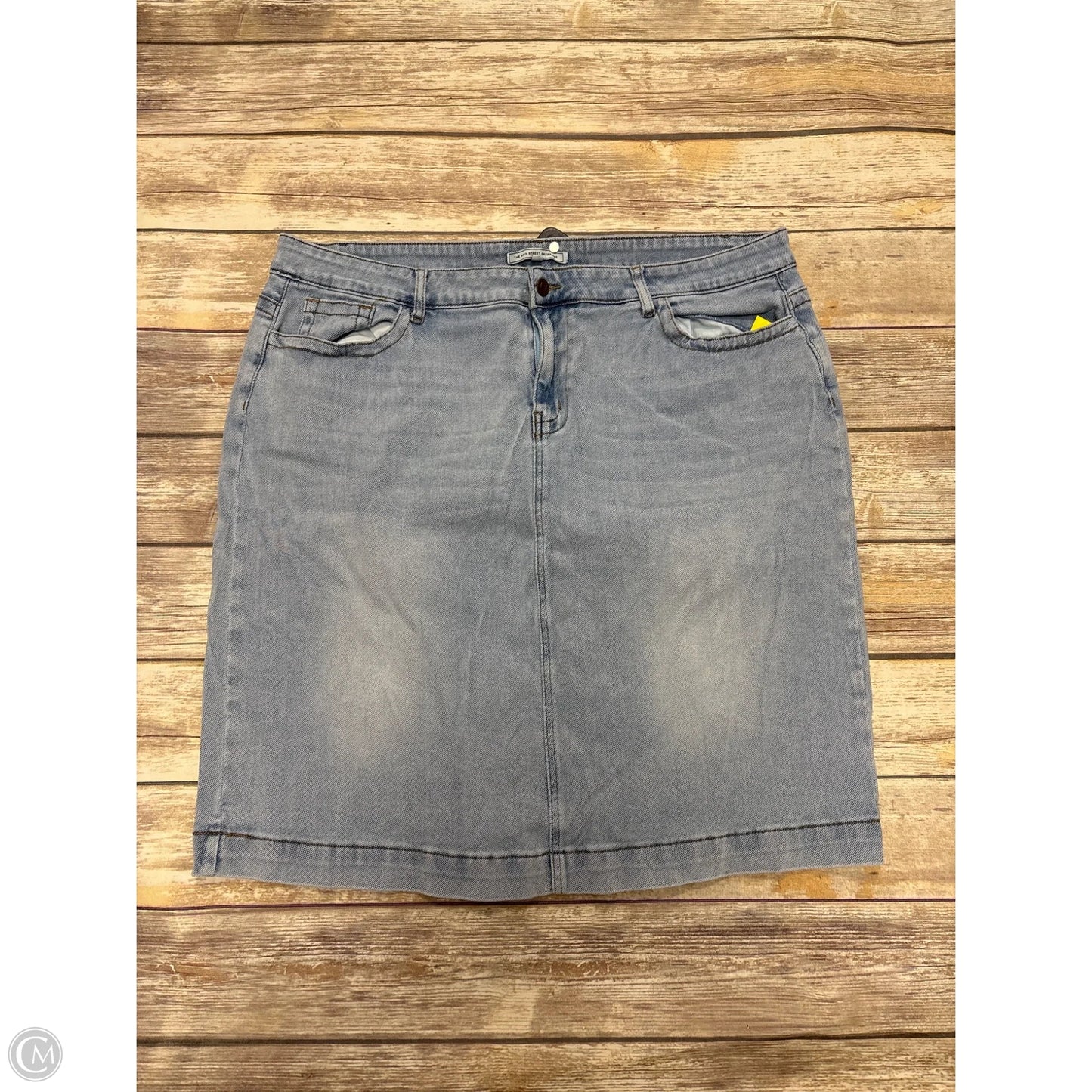 Skirt Midi By Cmf In Blue Denim, Size: 20